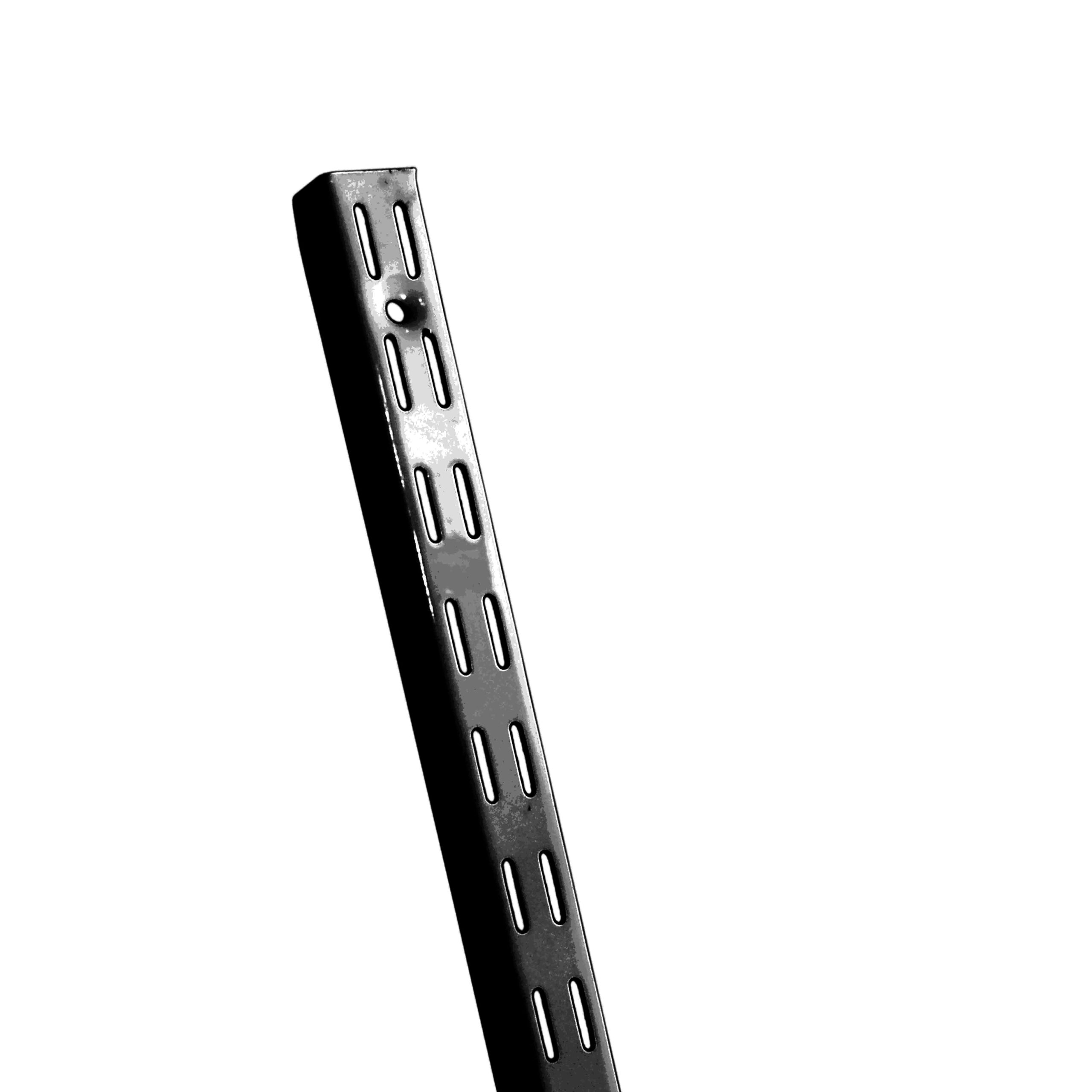 Riel 100 cm Doble enganche - Negro