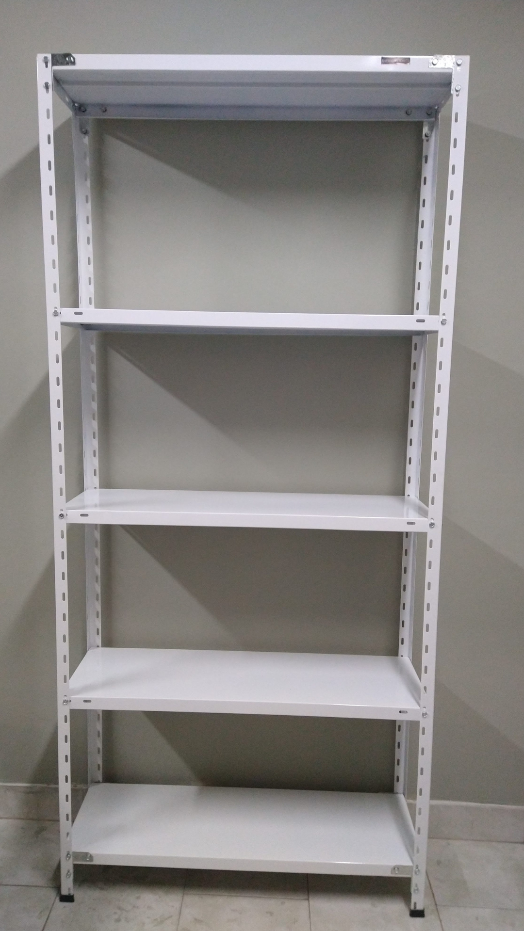 Estanteria Metalica 90x30x200 BLANCA - Para 50kg por estante - Imagen 3
